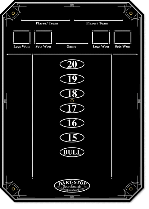 Deluxe Glossy Black Scoreboard